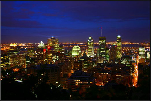 Hình ảnh Montrejal ban đêm - Montreal