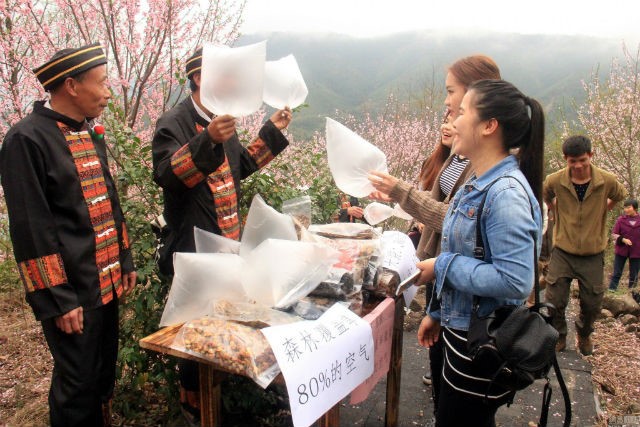 Hình bài viết Du khách Trung Quốc bỏ tiền mua không khí sạch