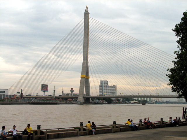 Hình ảnh Cầu Rama VIII trên Chao Phraya River.jpg - Sông Chao Phraya