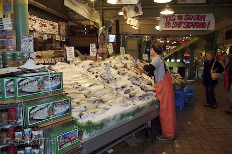 Hình ảnh Gian hàng cá tại chợ - Chợ Pike
