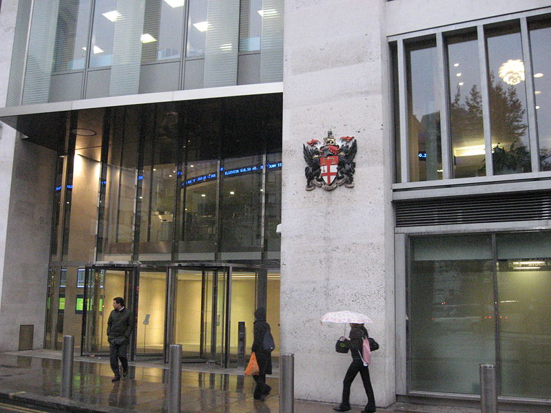 Hình ảnh Cửa vào sở giao dịch chứng khoán London - Sở giao dịch chứng khoán Luân Đôn