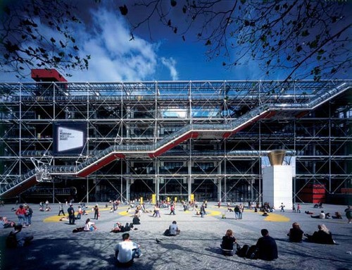 Hình ảnh Nhìn từ bên ngoài pompidou - Trung tâm Pompidou