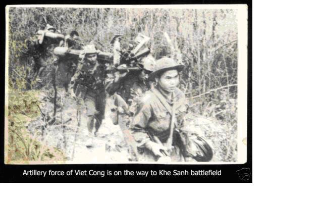 Hình ảnh Bo doi phao va phao cao xa dang hanh quan ra tran Khe Sanh - Khu căn cứ quân sự Khe Sanh