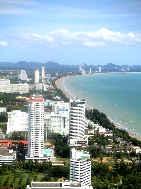 Hình ảnh Jomtien Beach nhìn từ trên cao - Bãi biển Jomtien