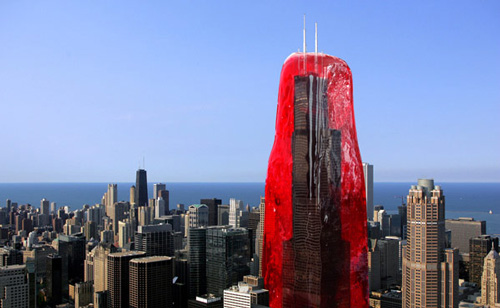 Hình ảnh Tòa nhà trong quá trình xây dựng - Sears Tower