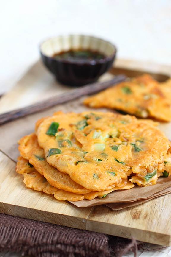 Hình bài viết Ngon lạ pancake hành lá kiểu Hàn Quốc