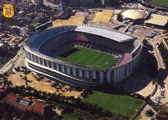 Hình ảnh Nhìn từ trên cao sân noucamp - Sân vận động Nou Camp
