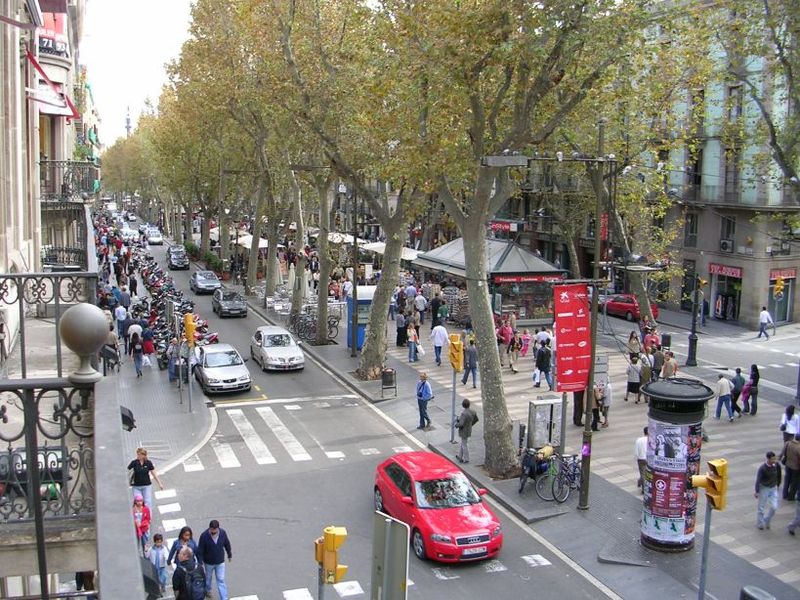 Hình ảnh Phố đi bộ La_rambla - Barcelona