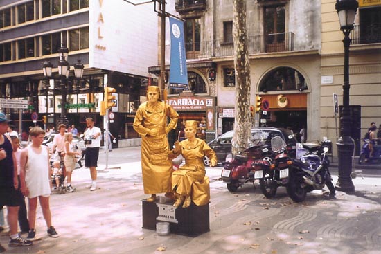 Hình ảnh Phố đi bộ laramblas - Tây Ban Nha