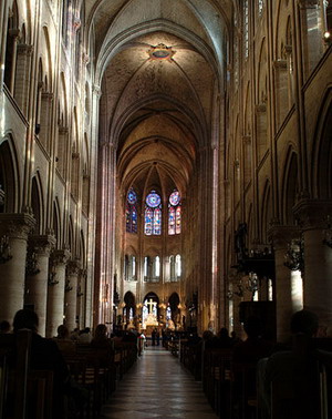 Hình ảnh Kiến trúc bên trong - Nhà thờ Đức Bà Paris
