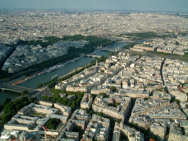 Hình ảnh Paris nhìn từ tháp eiffel - Paris