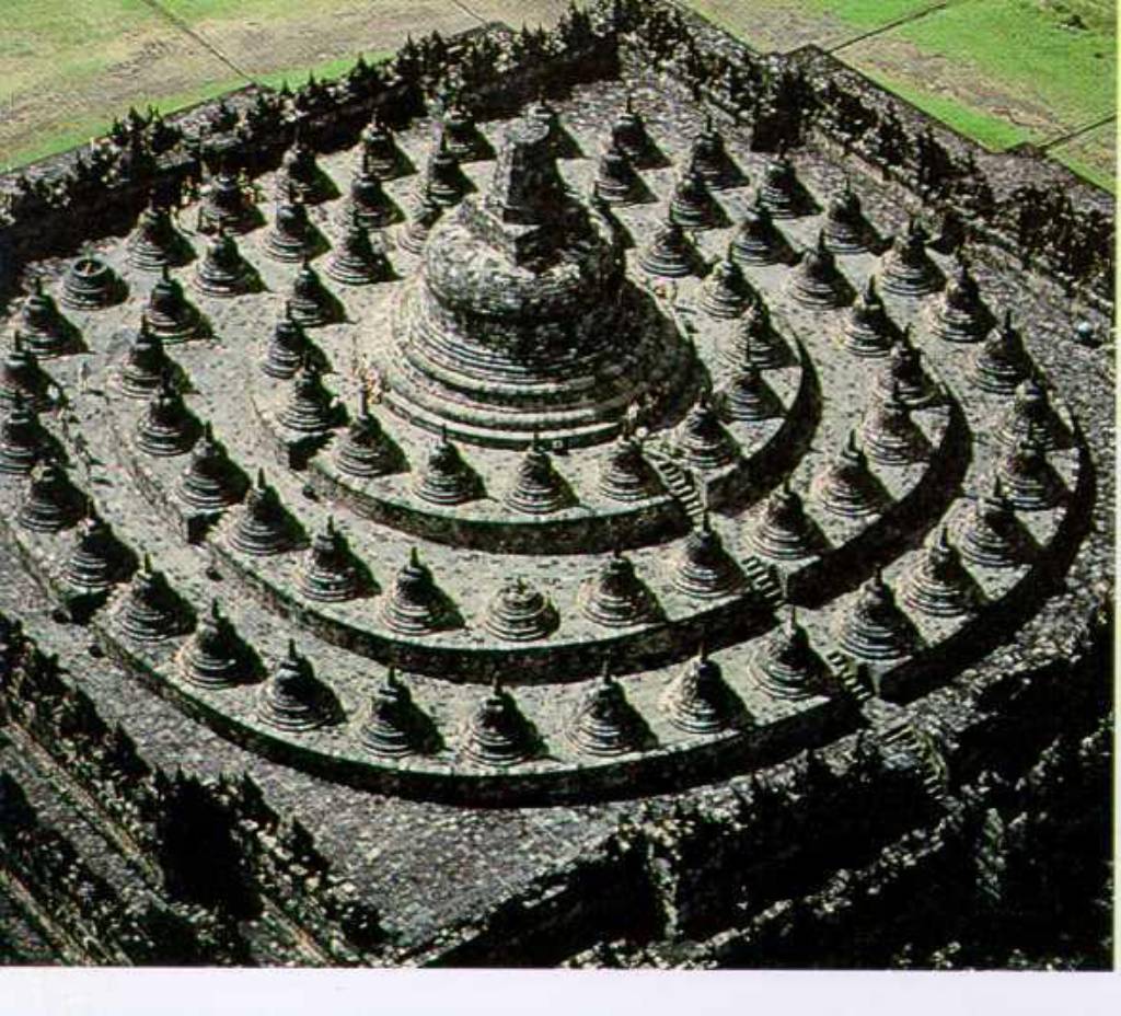 Hình ảnh Borobudur Nhìn từ trên - Borobudur