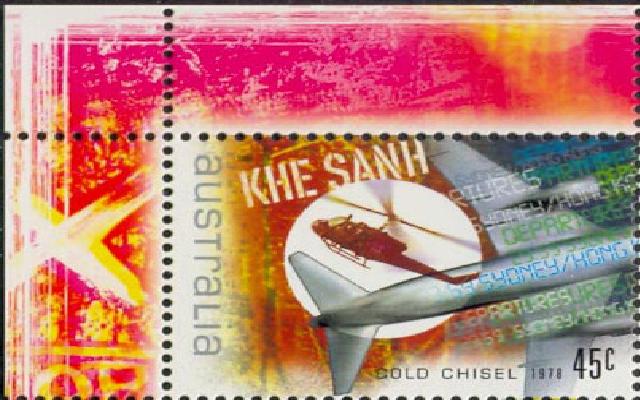 Hình ảnh Mau tem Khe Sanh - cua Uc - Khu căn cứ quân sự Khe Sanh