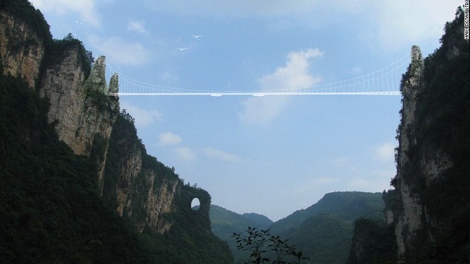 Hình bài viết Cầu kính dài nhất thế giới ở Trung Quốc
