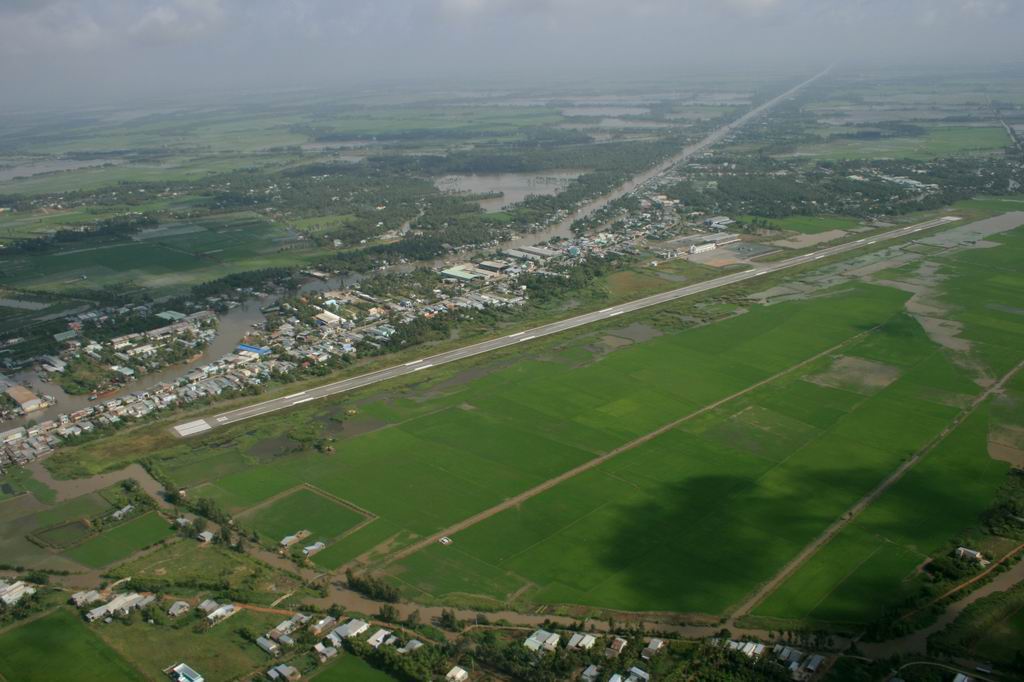 Hình ảnh Sân bay Rạch Giá nhìn từ trên cao - Sân bay Rạch Giá