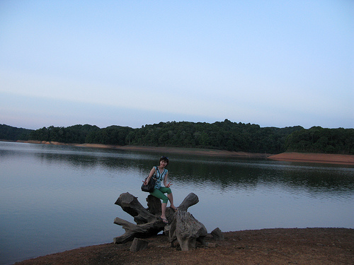 Hình ảnh Hoàng hôn trên hồ Pá Khoang - Hồ Pá Khoang