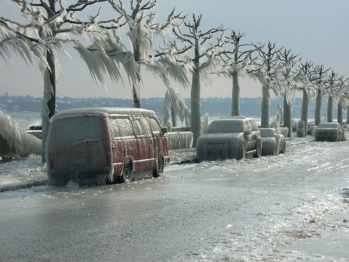Hình ảnh Đường phố Geneva bị tuyết phủ  - Geneva