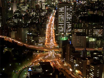 Hình ảnh Đường phố Nhật về đêm - Nhật Bản