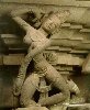 Hình ảnh Tượng Vũ nữ Chăm bên trong bảo tàng - Bảo tàng điêu khắc Champa